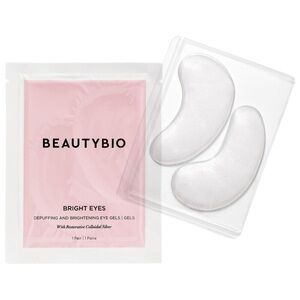 𝅺beautybio Bright Eyes Collagen-Infused Brightening Colloidal Silver Eye Masks